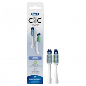 Oral-B Clic Toothbrush Whitening Replacement Brush Heads Tarvikkeet Valkoinen | FI_OB43740